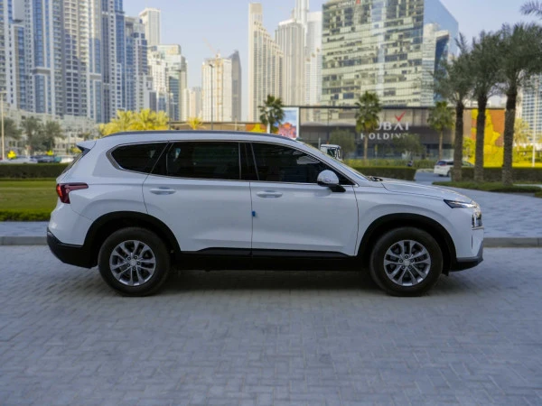  White Hyundai Santa Fe Photo 