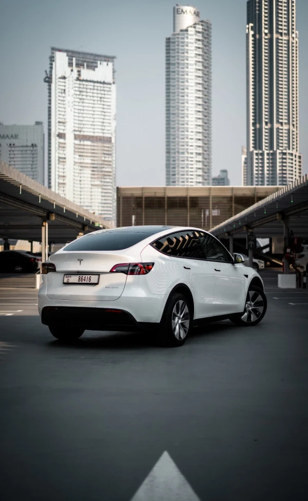  White Tesla Model Y Long Range Photo 