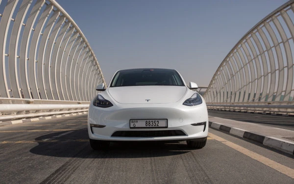  White Tesla Model Y Long Range Photo 