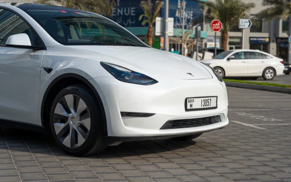  White Tesla Model Y Long Range Photo 