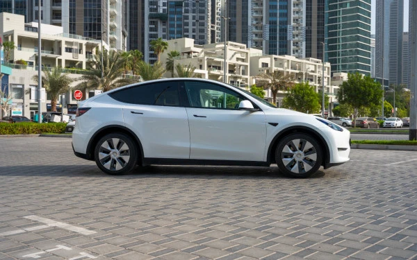  White Tesla Model Y Long Range Photo 