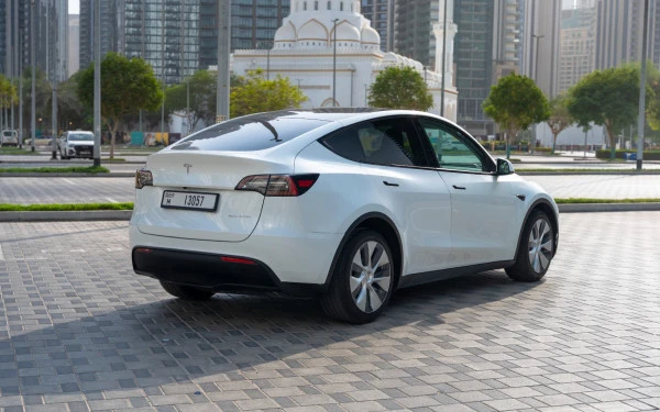  White Tesla Model Y Long Range Photo 