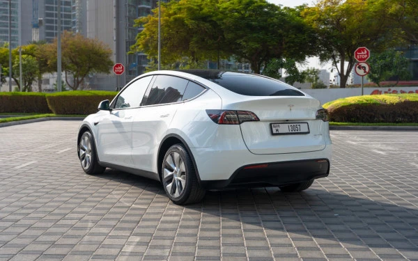  White Tesla Model Y Long Range Photo 