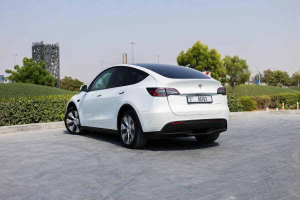  White Tesla Model Y Long Range Photo 